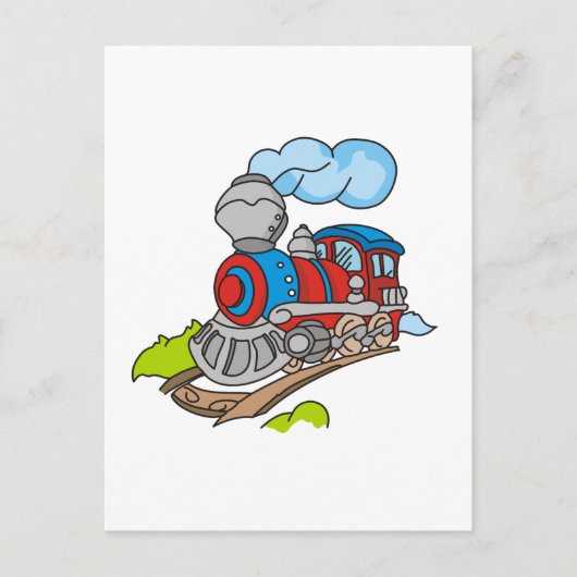 Train- en rode roodhemden en cadeautjes briefkaart (Voorkant)