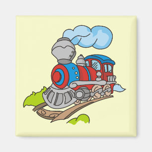 Train- en rode roodhemden en cadeautjes magneet