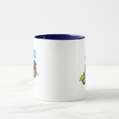 Train- en rode roodhemden en cadeautjes mok (Midden)