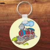 Train- en rode roodoverhemden en cadeautjes sleutelhanger (Voorkant)