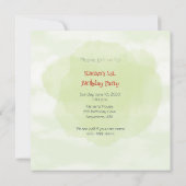 Train Engine Boy 1st. Birthday Uitnodiging (Achterkant)