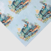 Train Engine Boy Birthday Tissuepapier (Detail)