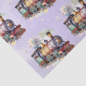 Train Engine Boy Birthday Tissuepapier (Detail)