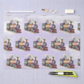 Train Engine Boy Birthday Tissuepapier (Craft)