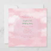 Train Engine Girl 2e verjaardag Kaart (Achterkant)