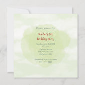 Train Engine Girl 3e uitnodiging (Achterkant)