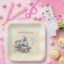 Train Engine Girl 4e verjaardag