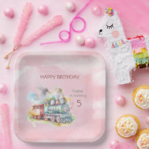 Train Engine Girl 5th Birthday