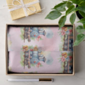 Train Engine Girl Birthday Tissuepapier (Geschenk)