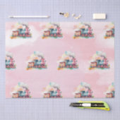 Train Engine Girl Birthday Tissuepapier (Craft)