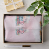 Train Engine Girl Birthday Tissuepapier (Geschenk)