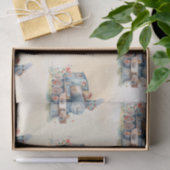 Train Engine Girl Birthday Tissuepapier (Geschenk)