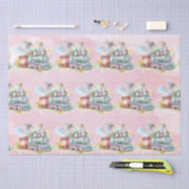 Train Engine Girl Birthday Tissuepapier (Craft)