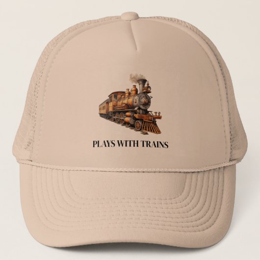 Train Engine Plays met treinen of tekst aanpassen Trucker Pet (Voorkant)