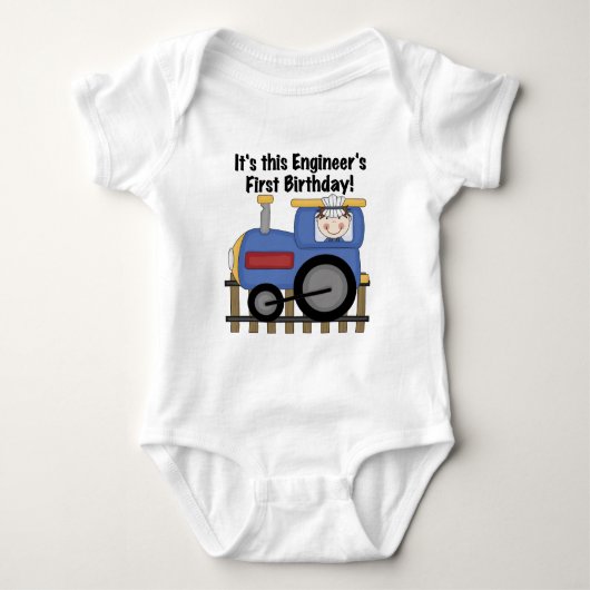 Train Engineer 1st Birthday Tshirts en geschenken (Voorkant)