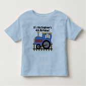 Train Engineer 4e verjaardag Tshirts en geschenken (Voorkant)