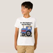 Train Engineer 4th Birthday Tshirts en cadeautjes (Voorkant volledig)