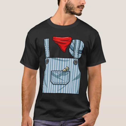 Train Engineer Conductor Kostuum Halloween Train E T-shirt (Voorkant)
