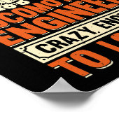 Train Engineering Design voor een Locomotive Engin Poster (Hoek)