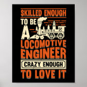 Train Engineering Design voor een Locomotive Engin Poster (Voorkant)