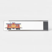 Train Enthusiast Bureau Naambordje (Voorkant)