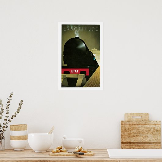 Train Exactitude Vintage Travel Poster (Keuken)