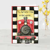 Train FATHER DAY Kaart (Gele Bloem)