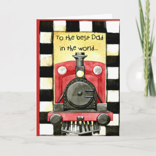 Train FATHER DAY Kaart