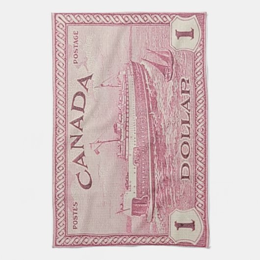 Train Ferry PEI Kitchen Towel Theedoek (Verticaal)