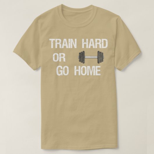 Train-fitnessgym T-shirt (Design voorkant)