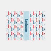 Train Fleece Blanket (Voorkant (Horizontaal))