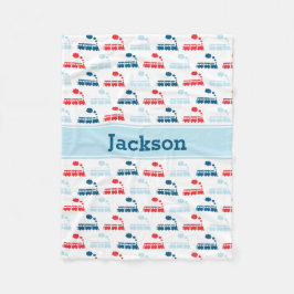 Train Fleece Blanket