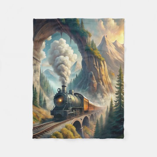 Train Fleece Blanket (Voorkant)