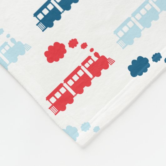 Train Fleece Blanket Deken (Hoek)