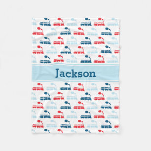 Train Fleece Blanket Deken