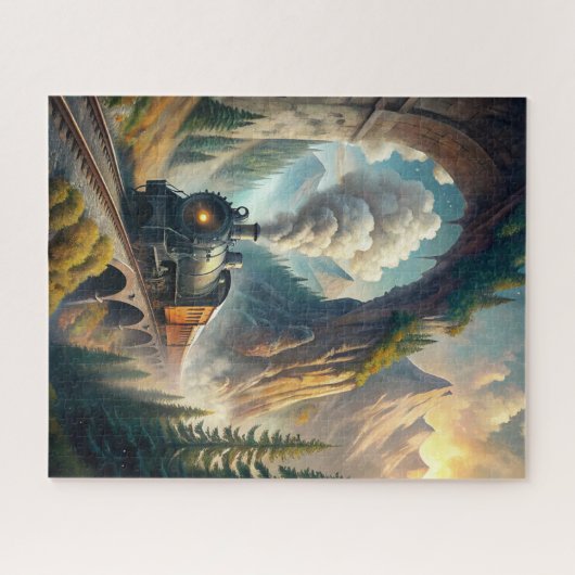 Train Fleece Blanket Legpuzzel (Horizontaal)