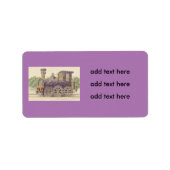 Train Flower Daisy Heart Etiket (Voorkant)