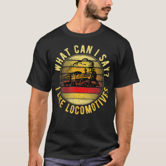 Train for Adult Mannen Boys Railroad Conductor Loc T-shirt