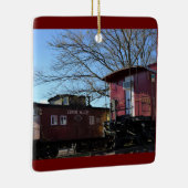 Train foto keramisch ornament (Rechts)