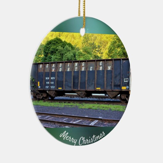 Train foto keramisch ornament (Rechts)