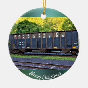 Train foto keramisch ornament