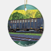 Train foto keramisch ornament (Links)