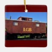 Train foto keramisch ornament (Voorkant)