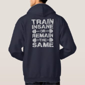 Train-gewijs of hetzelfde blijven - Gym-beweging Hoodie (Achterkant)