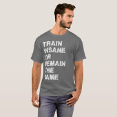 Train-gewijs of hetzelfde - Gym-beweging T-shirt (Voorkant volledig)