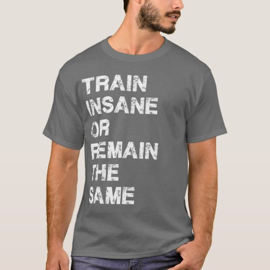Train-gewijs of hetzelfde - Gym-beweging T-shirt (Voorkant)