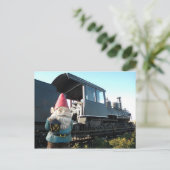 Train Gnome Briefkaart (Staand voorkant)