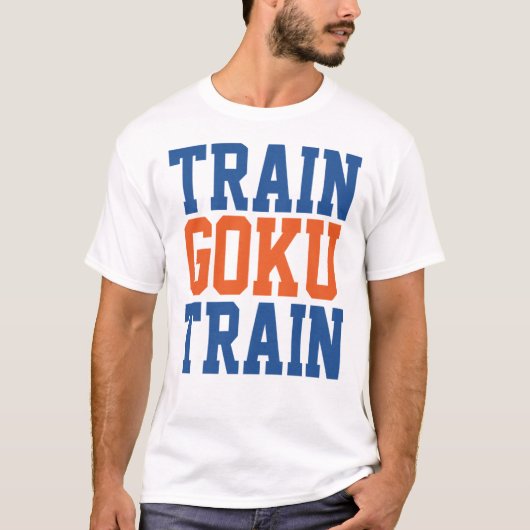 Train Goku Train - Dragon Ball Z style WWE mashup. T-shirt (Voorkant)