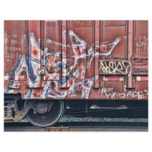 Train Graffiti Grunge Colorful Urban Street Art