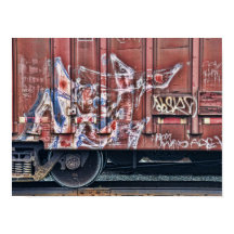Train Graffiti Grunge Colorful Urban Street Art